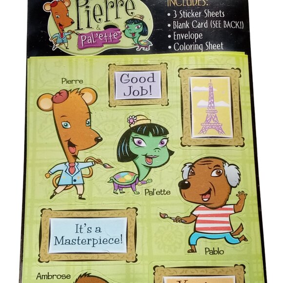 RARE Vintage Pierre & Pal'ette Stickers, NOS, - Picture 2 of 11